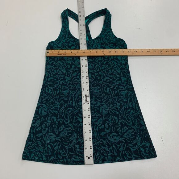 Lululemon Tank Top Womens 4 Multi Cool Racerback 4 Way Stretch Fitted Wicking - Picture 7 of 11